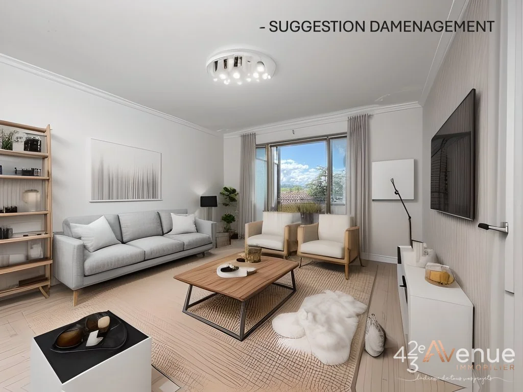 APPARTEMENT T3 - ANDREZIEUX BOUTHEON - 65.25 m2 - VENDU