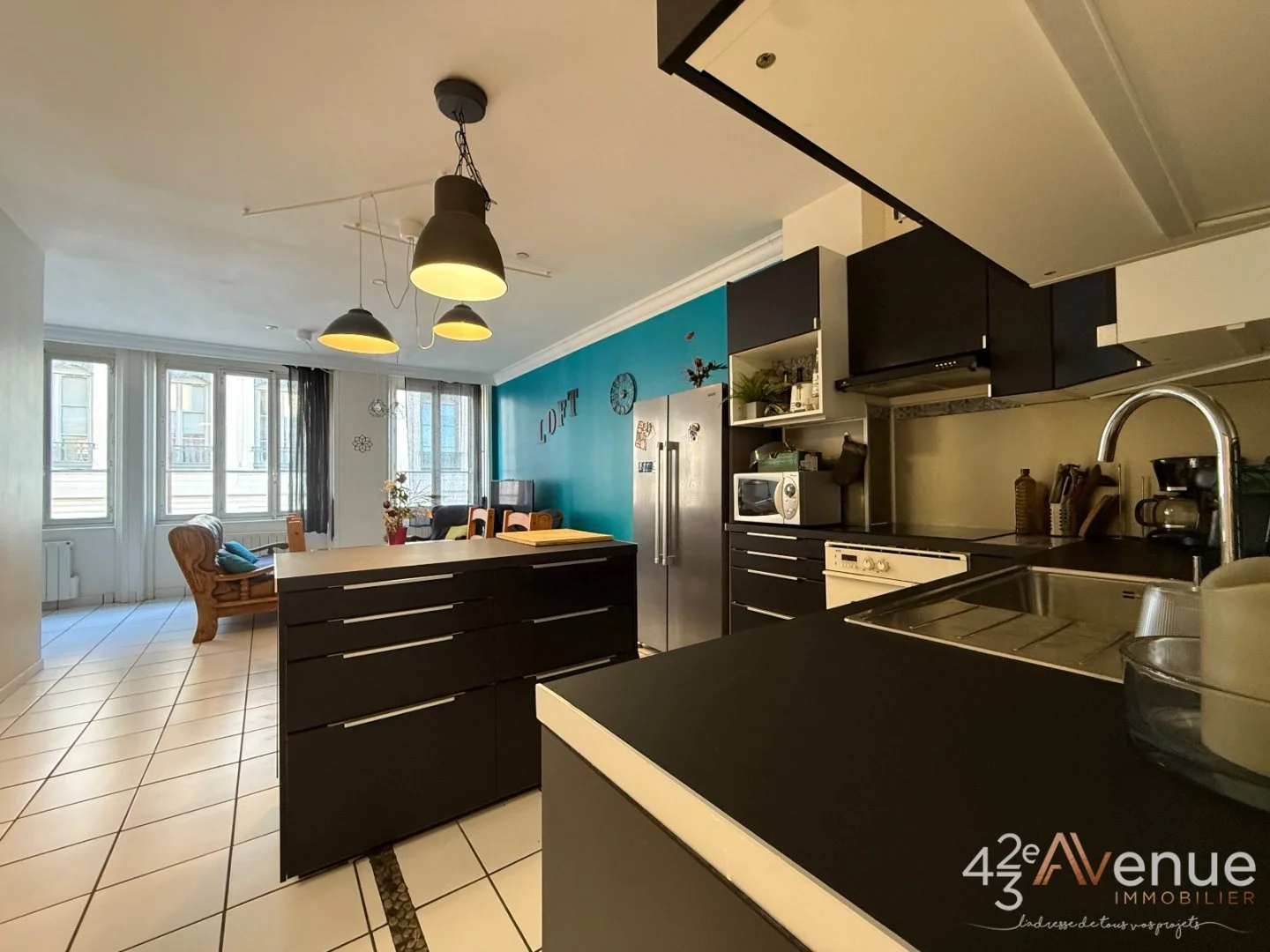 Appartement HYPER CENTRE T5 avec 4 chambres A VENDRE - ST ETIENNE CENTRE VILLE - 118 m2 - 129 000 €